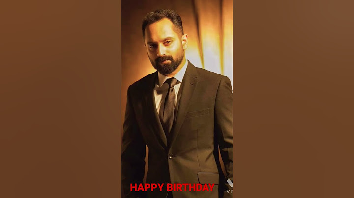 Happy Birthday Fahadh faasil