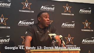 Derek Mason presser: Vanderbilt falls to Georgia 41-13