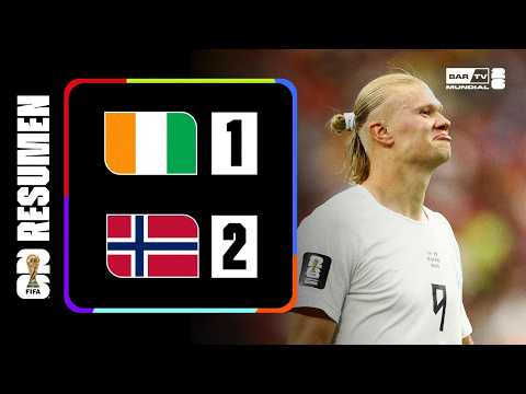Resumen Costa de Marfil vs Noruega