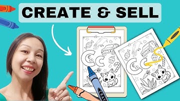 Learn How to CREATE and SELL Stunning Printable Coloring Pages | Easy Canva Tutorial