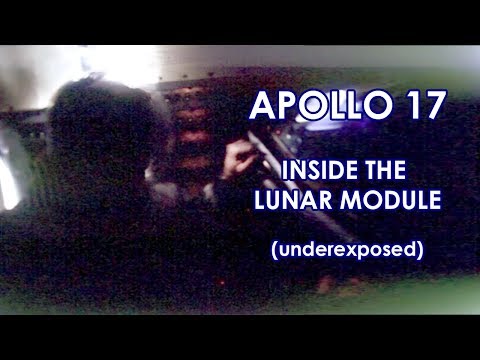 APOLLO 17 Inside the Lunar Module - Real Speed, Underexposed (1972)