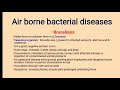 #Airborne bacterial diseases