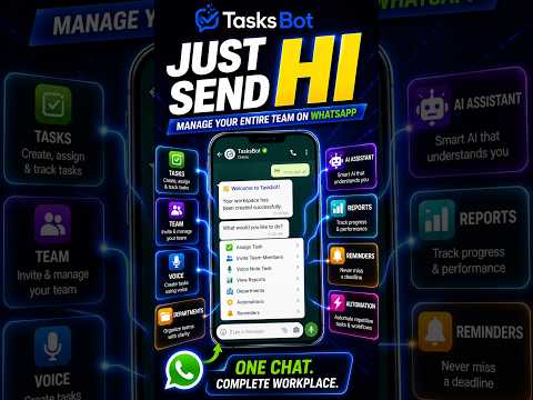 Tasksbot WhatsApp Tutorial | AI Task Management Made Easy