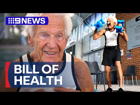 95-year-old still teaching aqua aerobics | 9 News Australia