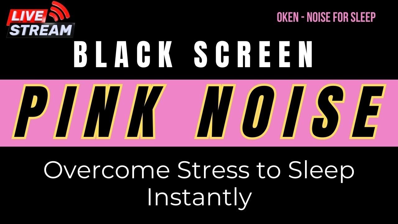 Escape the Chaos with Pink Noise Black Screen | Ideal Sound for Deep Sleep,Focus & Emotional Healing