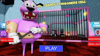 Cowardly Dog BARRY'S PRISON RUN Obby New Update Roblox - All Bosses FULL GAME #roblox