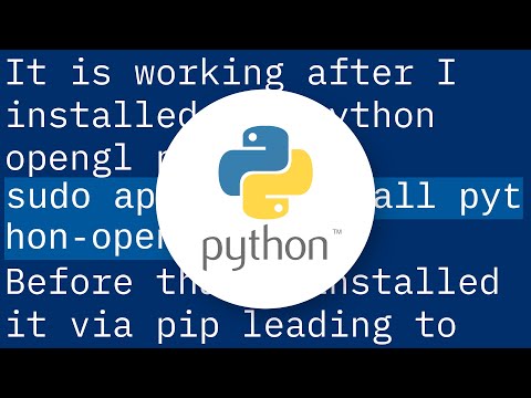 PyOpenGL ubuntu 14.04: undefined function error
