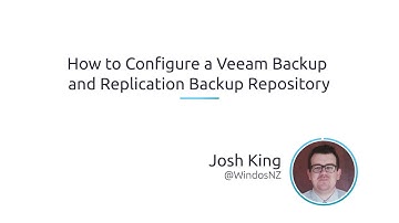 How To Configure A Veeam Backup And Replication Backup Repository