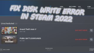 HOW TO FIX GAME STEAM DISK WRITE ERROR