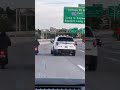 NYPD tries to crash into motorcycle rider on highway