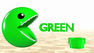 Learn Colors Vlog Yummy Lollipops Toddler Learn Colors With 3D Pacman Kids Video