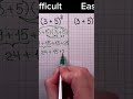 Easy vs Difficult Math question ⁉️