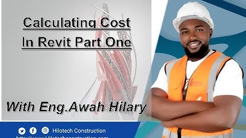 calculating cost in Revit Part 1