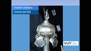 Academic ceremonies VU April 27   May 1