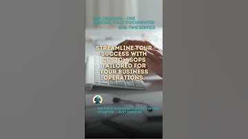 Streamline your success with custom SOPs tailored for your business operations.