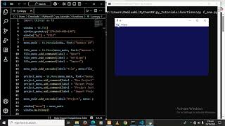 tkinter cascading menu 