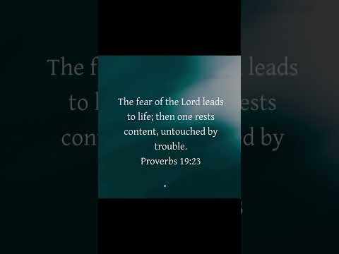 The fear of Lord leads to life ❤️