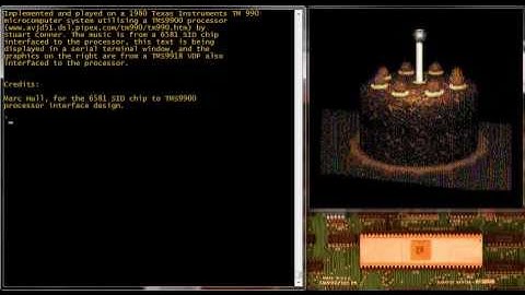 TMS9900 Computer Playing 