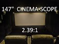 [25] - 147" cinema-scope (2.39:1) screen complete!