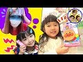 【まりちゃんとコラボ】まりちゃん!アンパンマンの冷えピタ買ってきて! 風邪を引いたかおりんママのためにまりちゃんにおつかいを頼むよ♪ アンパンマン 看病ごっこ おつかい