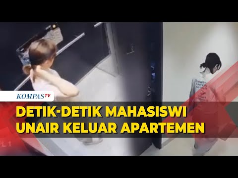 Terekam CCTV Detik-detik Terakhir Mahasiswi Unair Keluar dari Apartemen Sebelum Ditemukan Meninggal
