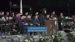 Joceline Rodrigues, College of Environment and Life Sciences student speaker