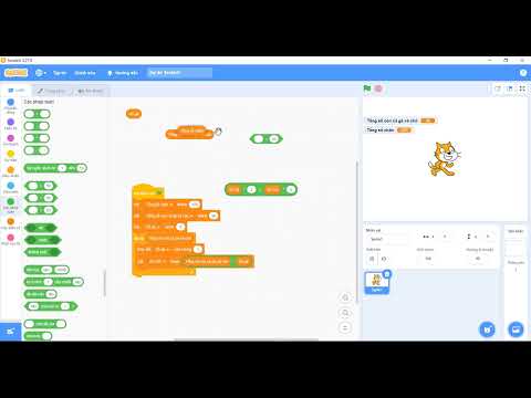 Video [Lập trình Scratch] Bài toán: vừa gà vừa chó, bó lại... - youtube