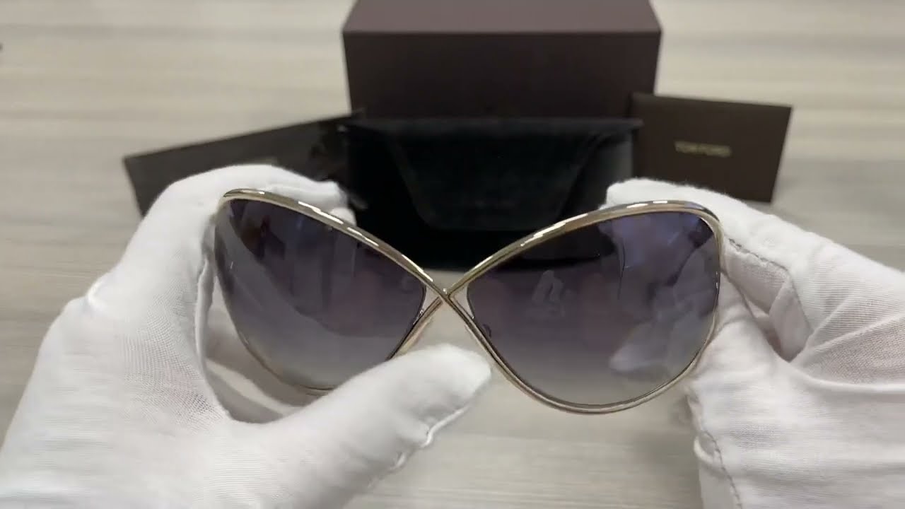 Tom Ford Miranda TF130 28B Rose Gold Sunglasses - YouTube