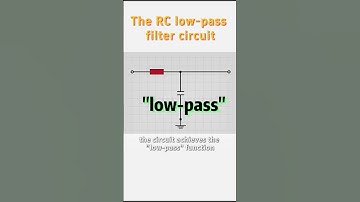 The RC low-pass filter circuit. #slkor #rccircuit