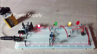 4 bit CPU : Create a 5V Power supply + 1Hz Clock + Reset button