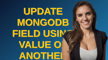 Update MongoDB field using value of another field