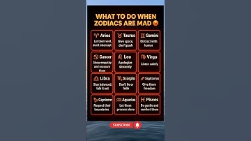 What To Do When Zodiacs Are Mad #zodiac #astrology #shorts
