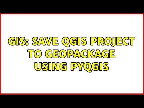 GIS: Save QGIS