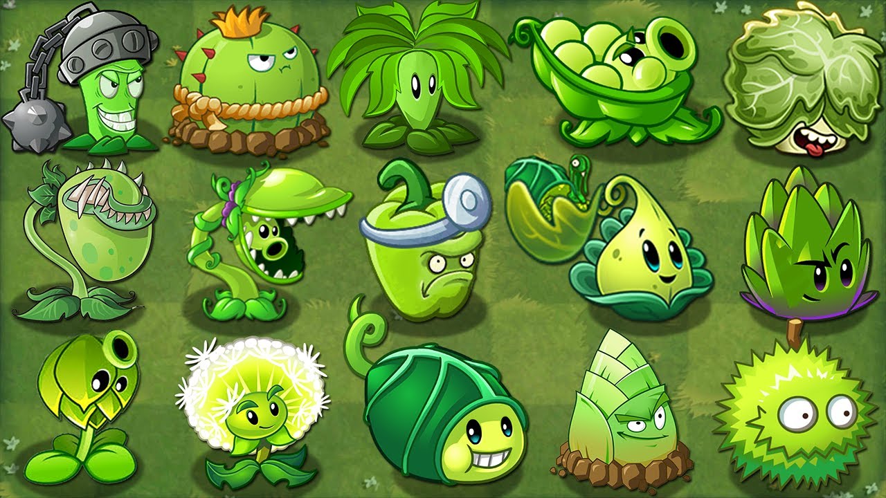 All Best Green Plants In PVZ 2 - Plants Vs Zombies 2 Tournament 