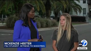 'I've never run that fast in my life': FSU student recounts shooting