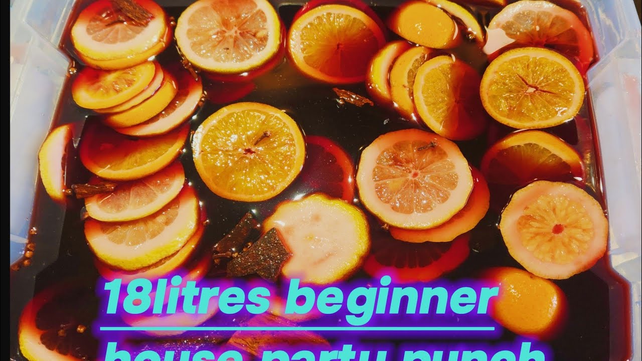 18 litres house party punch for beginners