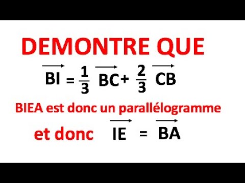 Comment faire une demonstration vectorielle