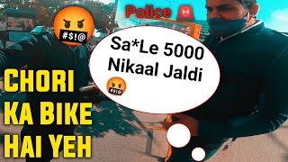 Cought By Jaipur Police  | 5 Hajar Nikal Jaldi ?| Cops Vs Biker
