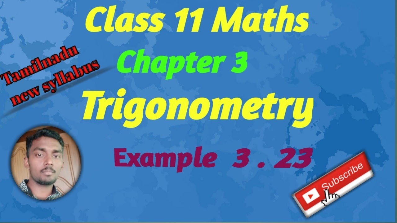 Class 11 Maths|Chapter 3|Trigonometry|Example 3.23