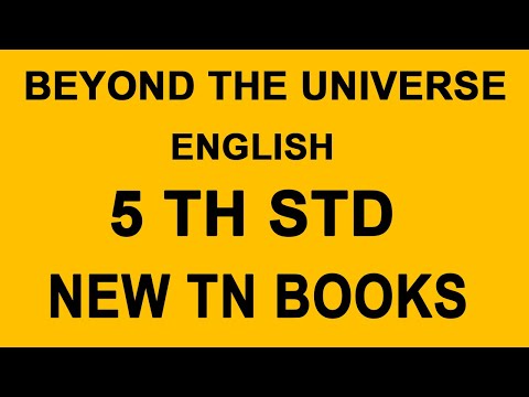 Beyond The Universe 5th Std Tn Books 2019 Youtube
