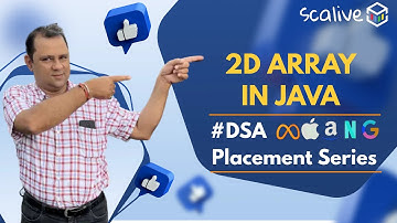 2D Array In Java | DSA Placement Series 🔥 || #faang #coding #dsa