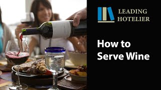 HOW TO SERVE WINE - Food and Beverage Service Training #11 screenshot 3