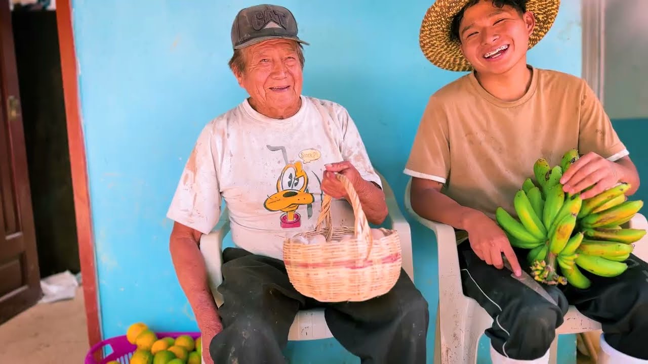 Le hice el almuerzo a mi abuelito que se encuentra solo en la finca