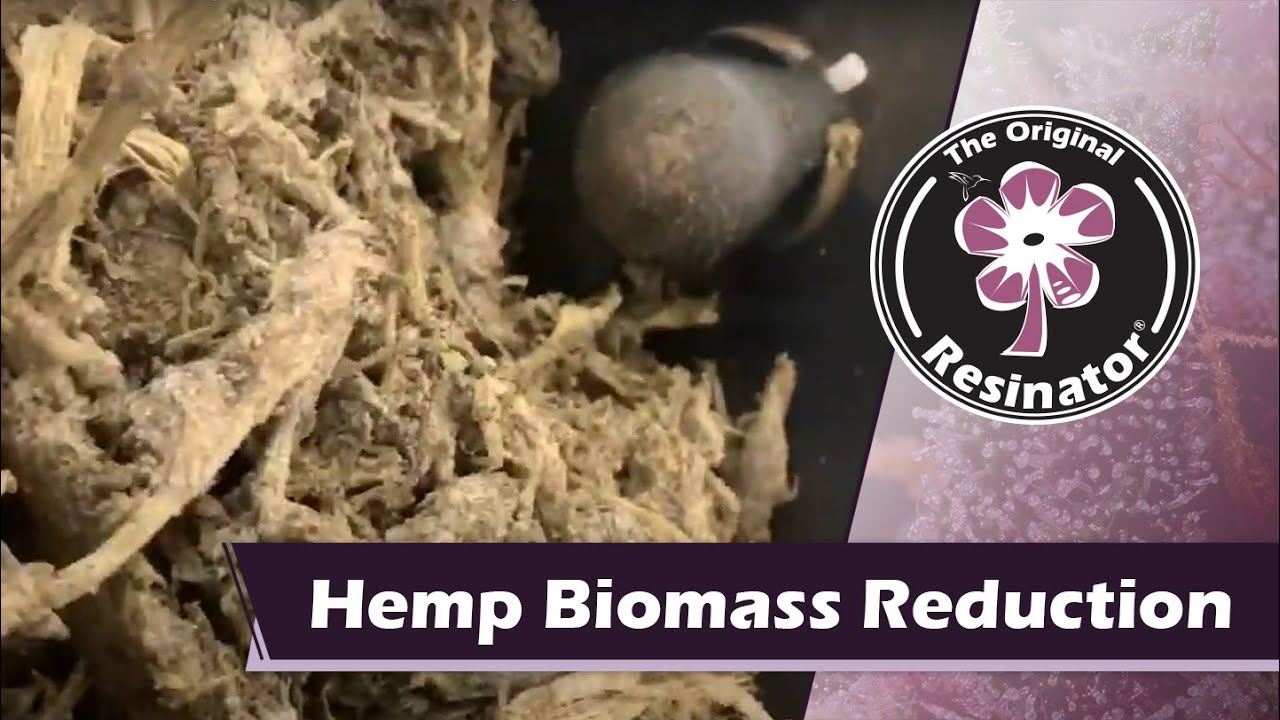Hemp Biomass Reduction Demo - Cryo-Sieve® with Liquid CO2 and The Original Resinator®️