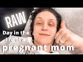 Raw (mostly) unedited day in the life of a pregnant mom | First trimester pregnancy vlog