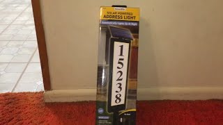 Homedepot Clearance Sensor Brite Solar Powered Address Light House Number $6