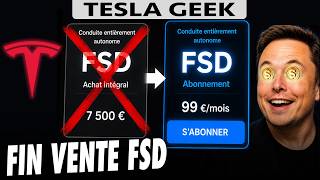 TESLA arrête la vente de son FSD en France le 21 mai prochain