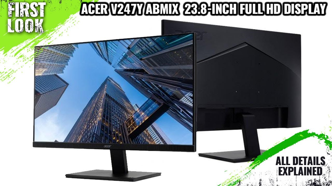 Acer モニター 23.8インチ V247Y Abmixv/Y33362-O3 ACER V247Y Abmix 23.8-inch Full HD LCD Display Launched