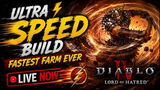 Ultra Speed Build Fastest Farm Ever - Diablo 4 LIVE