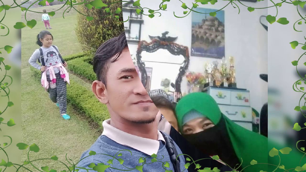 Keluarga Maulana jalan  jalan  ke  taman  bunga  nusantara 